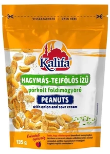 Kalifa földimogyoró hagymás-tejfölös 135 g (visszazárható) 