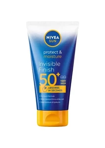 Nivea sun protect & moisture invisible finish naptej ff50+ 150 ml